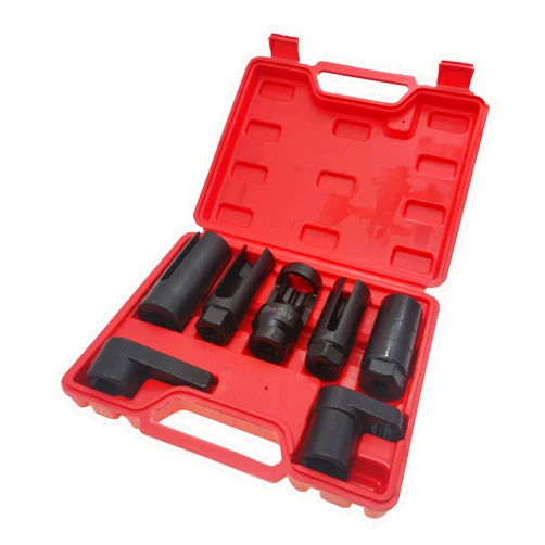 YCT 7 Pcs Oxygen Sensor Socket 22mm (7/8 in), 27mm, 29mm fits All Vehicle O2 Removal and Installation Universal Puller and Removal Tool