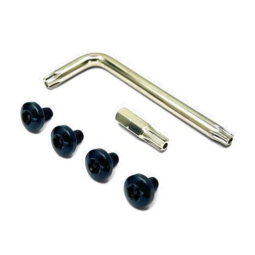 OttoSpeed Tesla License Plate Screws with Antitheft Design - Rustproof Security License Plate Screw Kit for Fastening Rear Plates - Black Stainless Steel Mounting Bolts (M5-0.8 X 8mm)