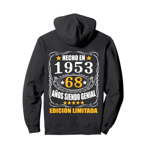 Regalos 68 Años Cumpleaños Para Hombres Mujer 68 Años Cumpleaños Regalo Para Hombre Mujer Hecho En 1953 Pullover Hoodie