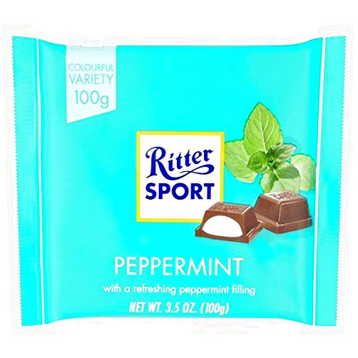Ritter Sport 100g - Pack of 5 - (Peppermint)