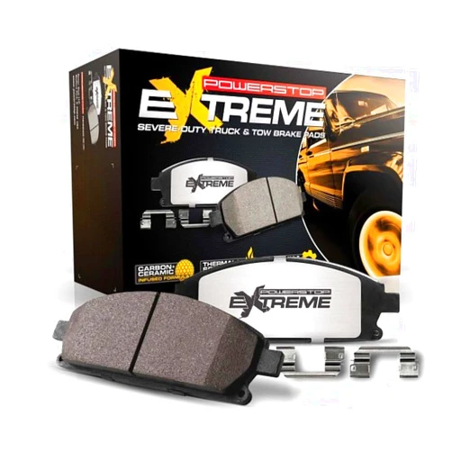 Power Stop Z36-1273 Front Z36 Truck & Tow Carbon-Fiber Ceramic Brake Pads For Chrylser Town & Country Dodge Grand Caravan Journey Nitro Jeep Liberty Wrangler VW Routan [Application Specific]