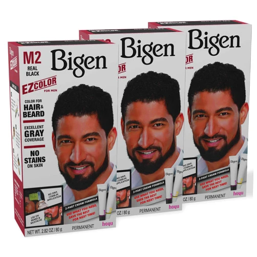 Bigen M2 Bigen EZ Color for Men Real Black - 3 Pack