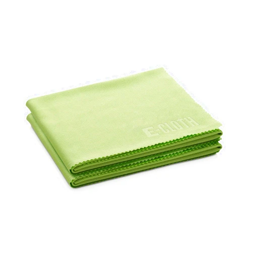 E-Cloth Glass & Polishing Microfiber Cleaning Cloth, 300 Wash Guarantee, Reusable, Lime Green, 2 Pack Lime Green - 2 Pack New Version