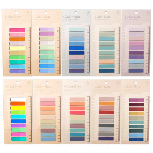 ELII 2000pcs Books Tabs for Annotating,Sticky Tabs Clear Sticky Notes,Page Markers for Notebooks, Multi-Colored Writable and Repositionable Book Flags Strip