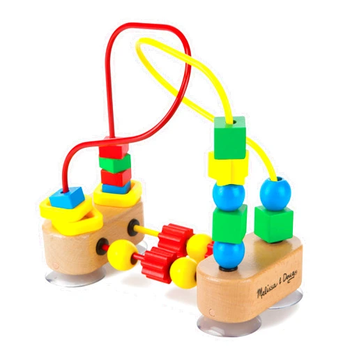 Melissa & Doug First Bead Maze - Wooden Educational Toy for Floor, High Chair, or Table Infant Maze Toy, Bead Toys For Toddlers And Babies