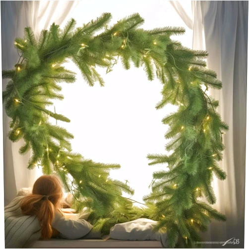 Fidragon Christmas Garland Snow Artificial Pine Garland Christmas Collection 79 inch Long for Christmas Xmas Holiday Season Mantel Fireplace Table Runner Centerpiece (Green Pine Garland 79 inch)