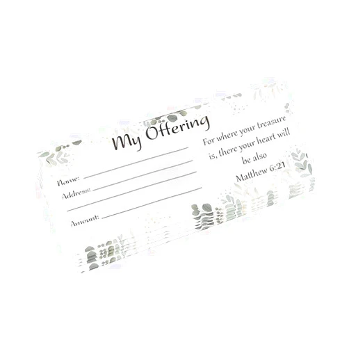 PESNLO 600 Count Tithes and Offering Envelopes for Church Offering Donation Envelopes Tithing Envelope My Offering Bill Size Envelope Checks and Cash Envelopes for Tithes and Offerings