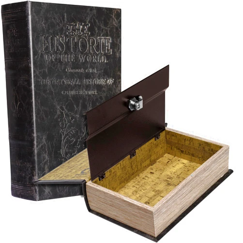 Barska Portable Diversion Dual Book Safe Concealed Lock Box for Secure and Discreet Hidden Storage of Valuables and Personal Items