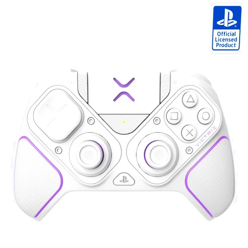 PDP Victrix Pro BFG Wireless Gaming Controller for Playstation 5 / PS5, PS4, PC, Modular Esports Gamepad, Remappable Buttons, Customizable Triggers/Paddles/D-Pad/Fightpad, PC App, White