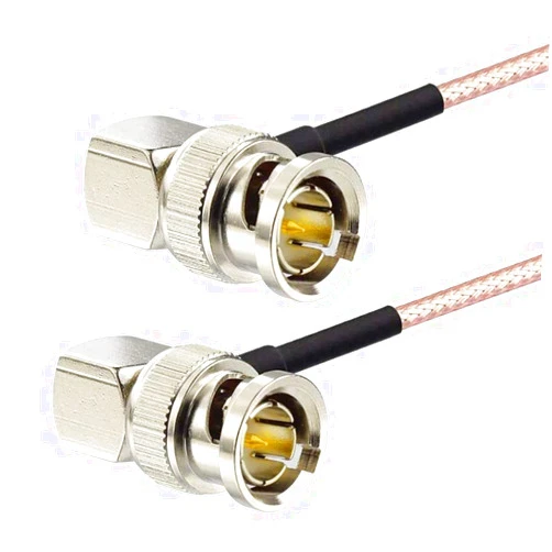 SDTNOVA SDI BNC Both Right Angle Male to Male Cable 75 Ohm RG179 Coax for BMCC Video Camera (100CM3.2Ft)