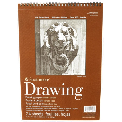 Strathmore (400-104 400 Series Drawing, Smooth Surface, 9x12, 24 Sheets