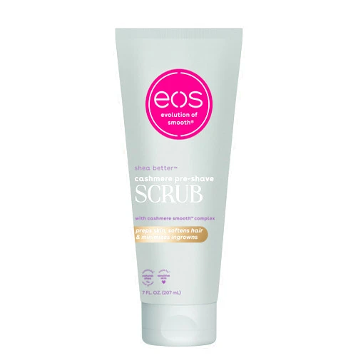 eos Cashmere Skin Collection Pre-Shave Scrub- Vanilla Cashmere Scented, Body Scrub, 7 fl oz