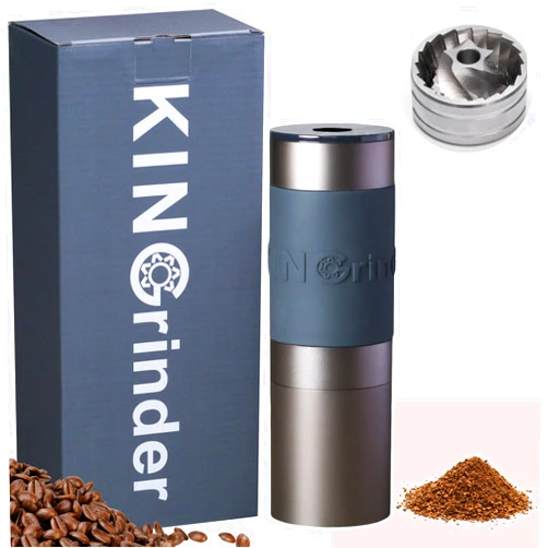 KINGrinder K0 Manual Hand Coffee Grinder with Bent Handle for French Press, Drip with Assembly Consistency Stainless Steel Conical Burr Mill, 25g Capacity