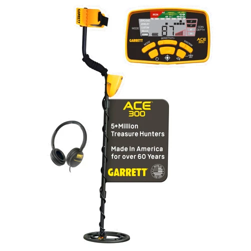 Garrett Metal Detectors Garrett ACE 300 Metal Detector for Adults with Waterproof Coil and Headphone Plus Accessories