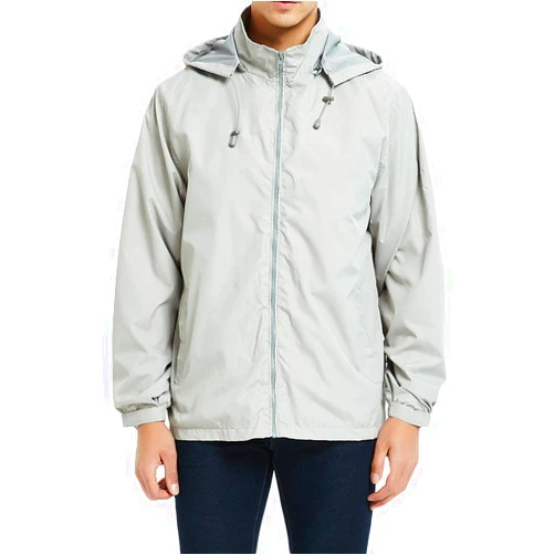 MADHERO Mens Lightweight Windbreaker Waterproof Rain Jacket with Removable Hood