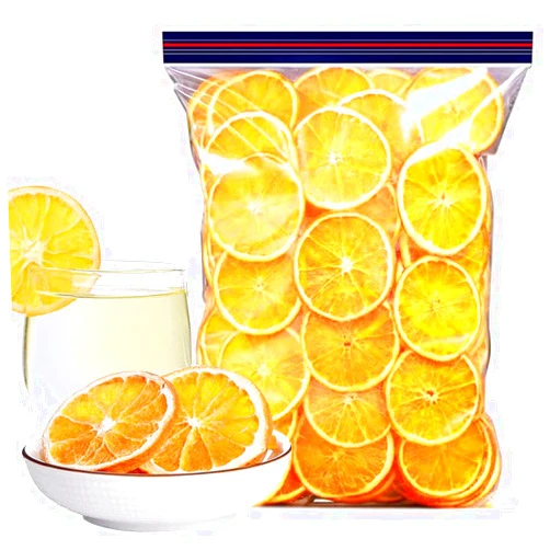 JTEDZI Dried Orange Slices, Dehydrated Orange Slices, Dried Citrus Slices, Dehydrated Fruit for Cocktails Garnish, Home Decor, No Sugar Added Fruit Tea (Orange Slices, 17.63oz(500g))