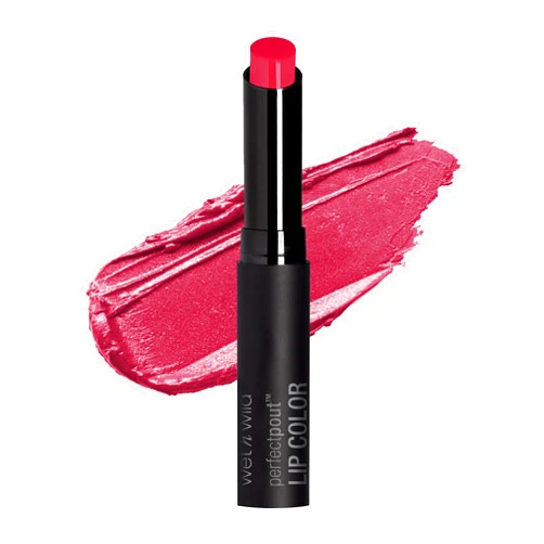 Wet n Wild Perfect Pout Lipstick, Hot Pink | Vegan | Gluten-Free | Cruelty-Free | Lip Color