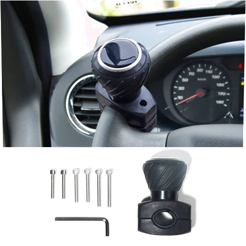Banseko Steering Wheel Spinner Knob,Car Power Handle,Universal Fits for Cars, Trucks, Tractors, Mowers, Forklifts,Bus,etc.
