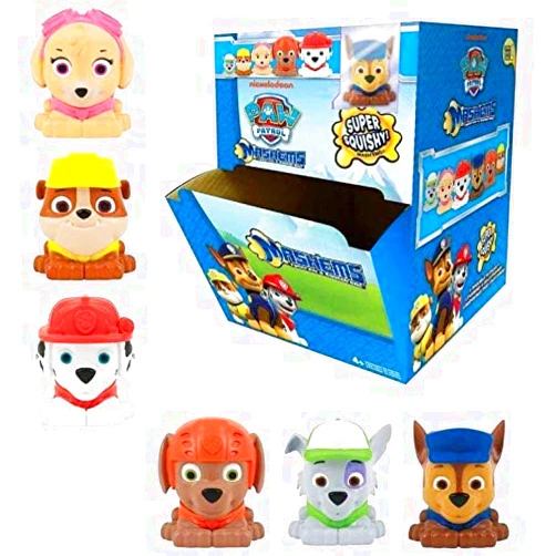 Basic Fun Mash'Ems - Paw Patrol 4 Pack (4 Blind Capsules Per Order) Squishy Collectible Toy