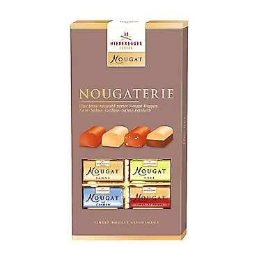Niederegger Nougat Variations Nougaterie Nougat Sweets Set | Cream | Nut | Cashew | Dark | 200 g | Niederegger | Germany