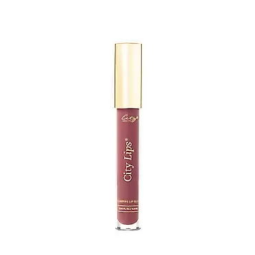 City Beauty City Lips - Plumping Lip Gloss - Hydrate & Volumize - All-Day Wear - Hyaluronic Acid & Peptides Visibly Smooth Lip Wrinkles - Cruelty-Free (Clear) Dusty Rose