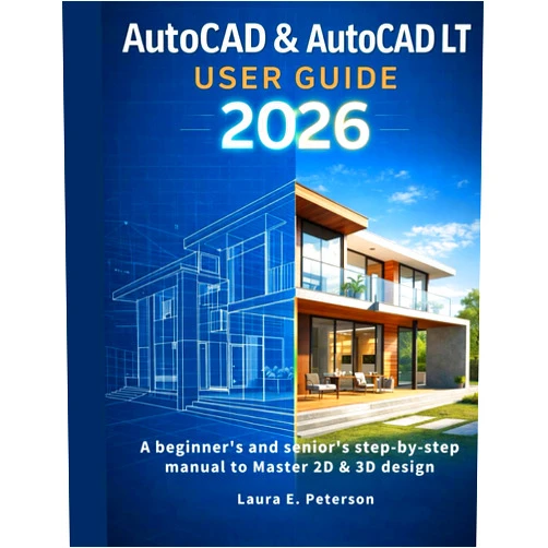 Laura E. Peterson AutoCAD & AutoCAD LT user guide 2026: A beginners and seniors step-by-step manual to Master 2D & 3D design