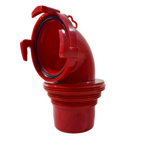VALTERRA F02-3112 EZ Coupler 90° Bayonet Sewer Fitting, Red