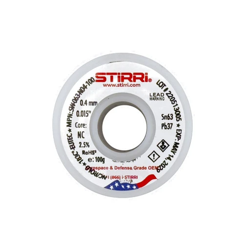 STIRRI-MT-063 Sn63Pb37-0.4 mm 0.015