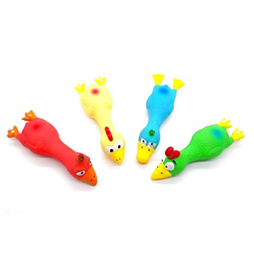 CatYou 4PCS Safe Latex Dog Squeaky Toys, 6.6