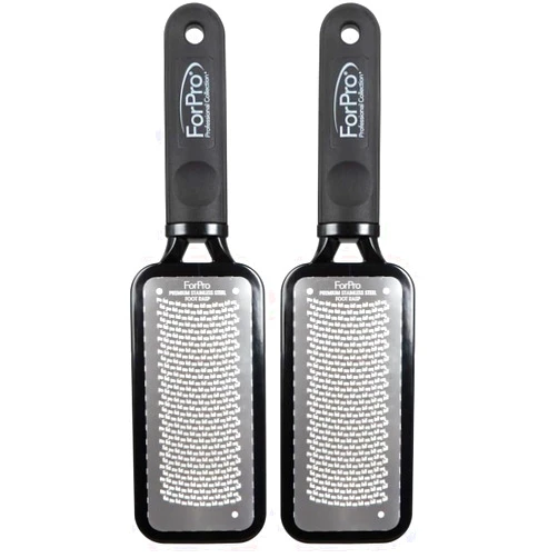 ForPro Professional Collection ForPro Premium Stainless Steel Foot Rasp, Colossal Foot File & Callus Remover, Instantly Removes Calluses & Smooths Cracked Heels, 10.75