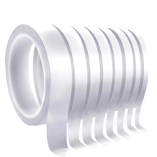 Outus 8 Rolls Double Sided Tape Adhesive Sticky Tape Multi-Size Double Stick Tape for Arts DIY Crafts Scrapbooking Card Making Photography Paper Backing Office School Stationery Supplies