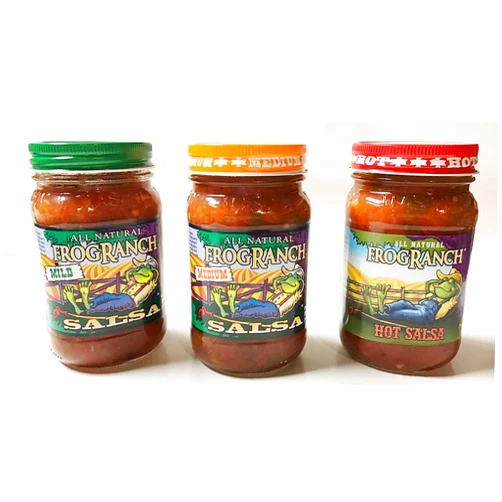 Generic Frog Ranch Mild Medium & Hot Low Sodium All Natural Salsa 16 oz. (Combo Pack of 3)
