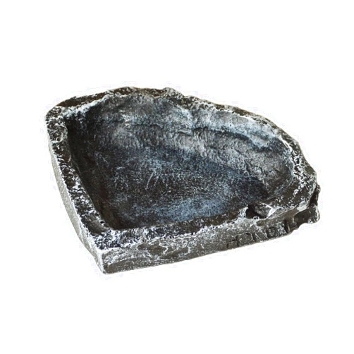 HAKCHERT Reptile Water Bowl.Reptile Corner Bowl.Rock Corner Bowl Suitable for Lizard Tortoise.Reptile Water Dish,Snake Tank Accessories,Reptile & Amphibian Habitat Décor. (Medium)
