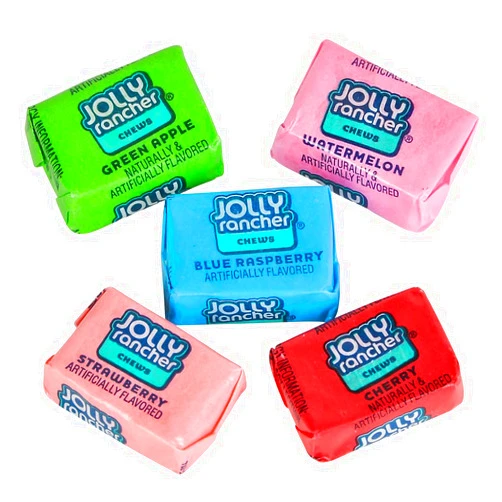 Sweet Savora JOLLY RANCHERS Chews, Assorted Fruit Candy, Bulk Pack (1 Pound)