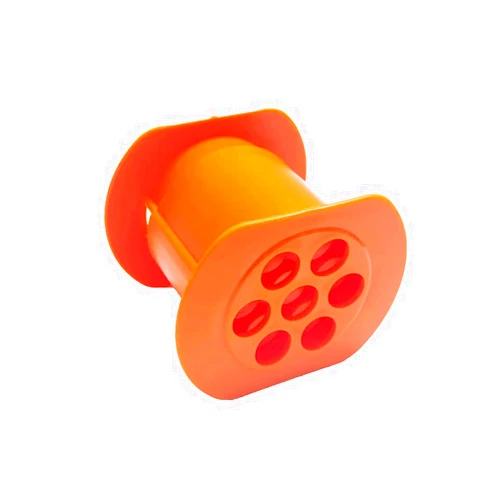 NIWWIN Cevapcici Manual Sausage Maker Hot Dog Maker Non Sticky Barbecue Grilling Party Molds for Easily Making Delicious Stuffed Sausages Meat Strip Squeezer (Orange)