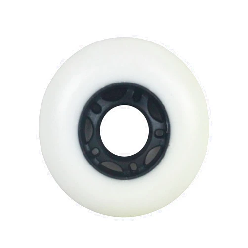 Player's Choice Inline Skate Wheel Multi Use 72mm 89A White/Black Outdoor (Single)