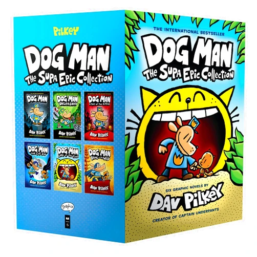 By Dav Pilkey (Author, Illustrator) Dog Man: The Supa Epic Collection: From the Creator of Captain Underpants (Dog Man #1-6 Box Set)