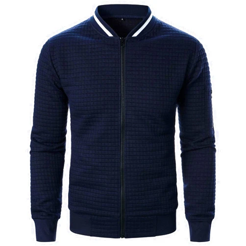 Generic Outfits for Man Fall Winter Long Sleeve Neck Crochet Basic Outfit Sweatshirt Man 2024