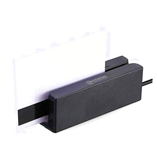 IT OSAYDE MSR90 90D USB Magnetic Strip Card Swipe Reader, 3 Track POS Magstripe Card Reader Mini Swiper Works with WINS & Mac, Plug and Play, Black