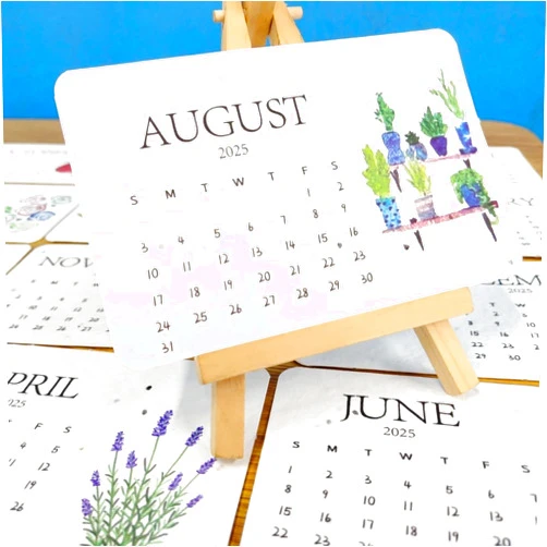 WSXKA Plantable Seed Calendar, Growable Plants,Wildflower Seeds Eco-Friendly Greenery Planner，Plantable Growing for with Calendar Seeds Gifts