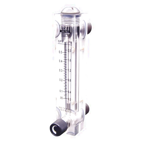 YXQ Water Liquid Flow Meter 0.05-0.5GPM 0.2-2LMP 1/2 Inch PT Thread Knob Panel Type Flowmeter