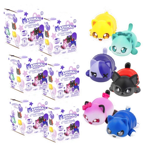 Aphmau MeeMeow Mystery Figures – Series 5; YouTube Gaming Channel, Blind Box, 6 Pack Bundle, 8 to Collect, Official Merch
