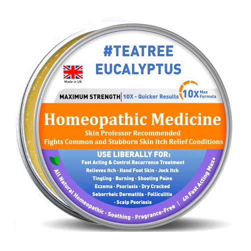 SimpliWell 1 pack Manuka Honey Tea Tree Eczema Psoriasis Cream, Rosacea, Dermatitis, Heat Rash Ointment, Jock Itch, Hand Foot, Tinea Versicolor, Itchy Feet, Butt Anal Itch, Relief Itchy Treat, Dry Soothing Skin