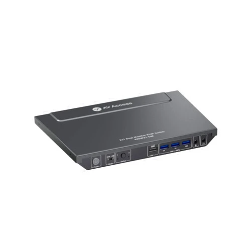 V AV Access AV Access KVM Switch 2 Monitors 2 Computers, EDID Support, with USB 3.0 Hub – Control 2 PCs in Dual Monitor 4K@60Hz in Extended or Mirror Mode, HDMI Input, Fast Switching via Button/Keyboard Hotkey
