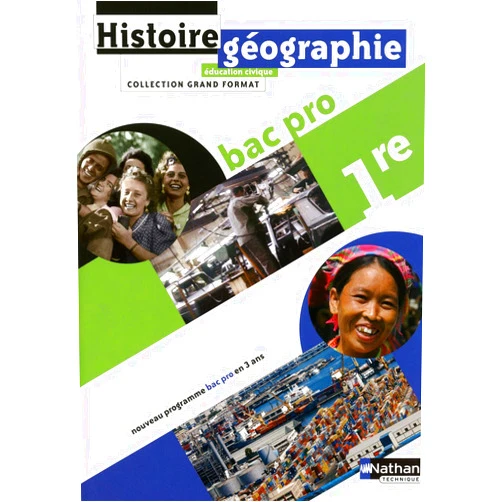 Edith Bomati,Maie Gérardot,Éric Godeau,Emilie Kurdziel,Emilie Morbois-Viney,Mélina Pierallini,Fabien Simon,Camille Tiano,Roland Tissot,Antonella Vesta,Alexandre Vincent,Joseph Viney Histoire - Géographie - Éducation civique 1Ère BAC pro Grand Format Livre de l'élève