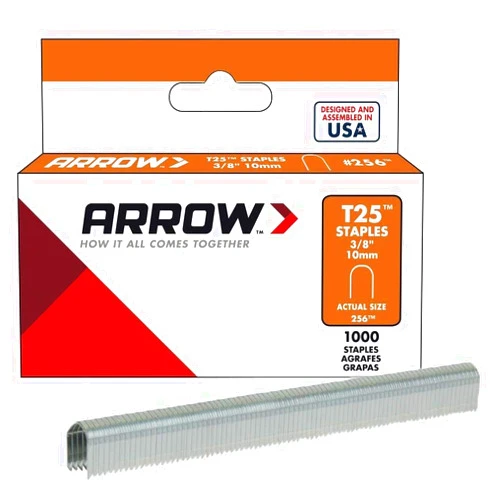 Arrow Fastener 256 3/8 in. T25 Staples