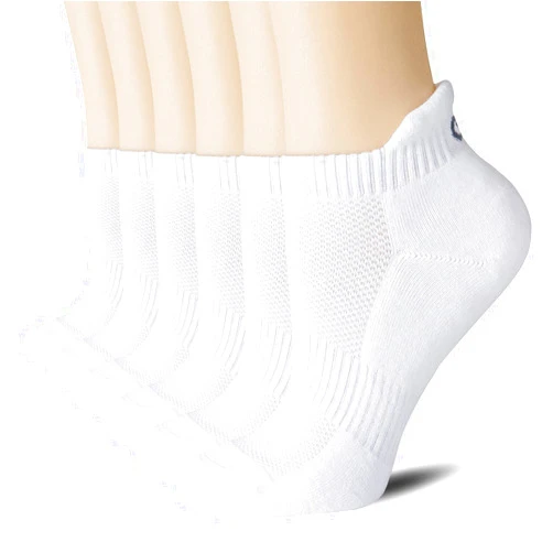 CS CELERSPORT 6 Pairs Ankle Athletic Running Socks Low Cut Sports Tab Socks for Men and Women