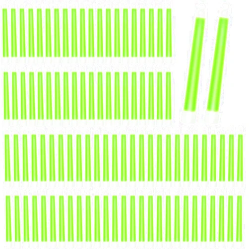 Sotiff Bright 6 Inch Large Glow Sticks Bulk Green Emergency Glow in The Dark Sticks with 12 Hour Duration for Camping Hiking Outdoor Parties Activities Survival Storms Blackouts(96 Pcs)