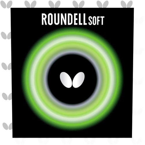 Butterfly Roundell Soft Table Tennis Rubber Sheet - 2.1 mm - Red or Black - 1 Inverted Table Tennis Rubber Sheet - Professional Table Tennis Rubber Sheets