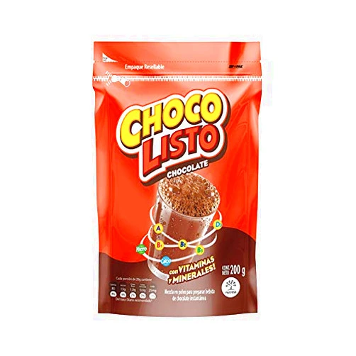 Choco Listo Chocolate Net.Wt 200 gr